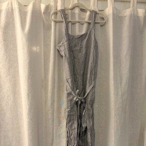 Everlane - Linen Stripe Jumpsuit with pockets